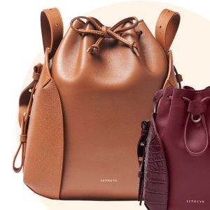 Senreve Fiore Bucket bag/Peppled Chestnut/gold